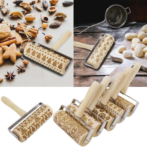 Rouleaux à pâtisserie gravés